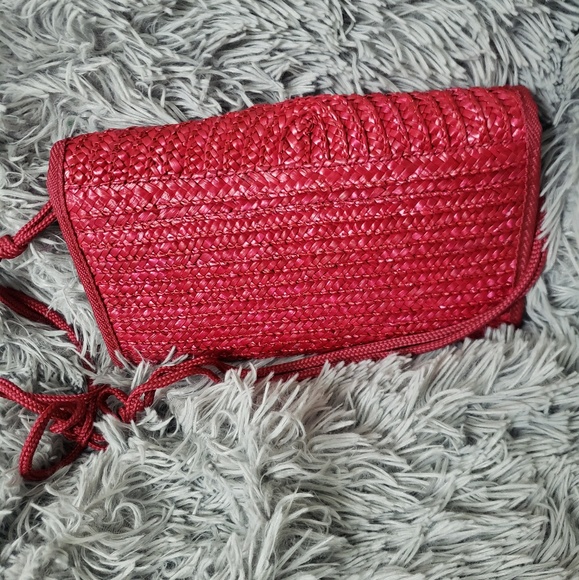VINTAGE | Red Straw Croft&Barrow Clutch! - Picture 2 of 8